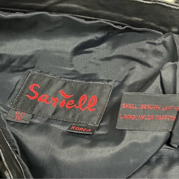 Vintage Black Leather High Waisted Straight Leg  Pants Size Medium - Picture 12 of 12